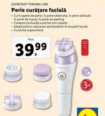 Lidl SILVERCREST® PERSONAL CARE Perie curățare facială Ofertă