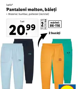 Lidl Pantaloni molton, băieţi Ofertă