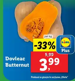 Lidl Dovleac Butternut Ofertă