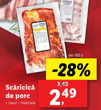 Lidl Scăricică de porc Ofertă