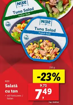 Lidl NIXE Salată cu ton Ofertă