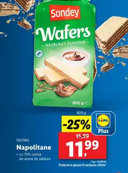 Lidl TASTINO Napolitane Ofertă