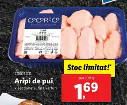 Lidl COCORICO Aripi de pui Ofertă