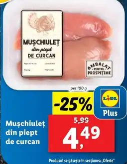 Lidl Muşchiuleţ din piept de curcan Ofertă