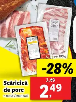 Lidl Scăricică de porc Ofertă