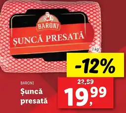 Lidl BARONI Șuncă presată Ofertă