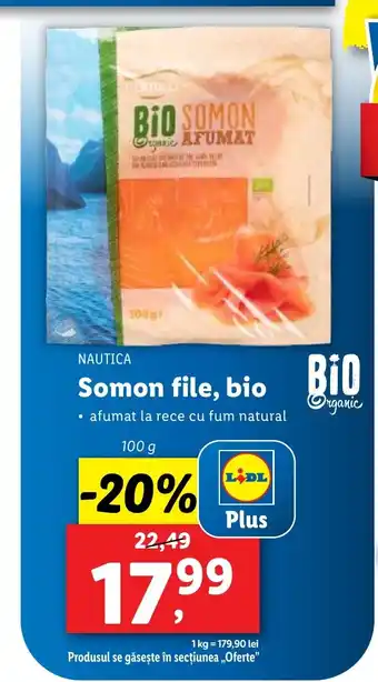 Lidl NAUTICA Somon file, bio Ofertă