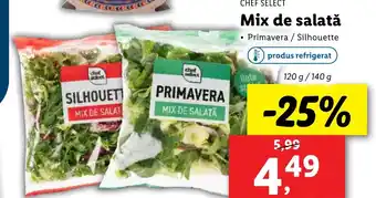 Lidl CHEF SELECT Mix de salatǎ Ofertă