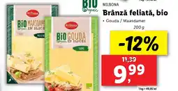 Lidl MILBONA Brânză feliată, bio Ofertă