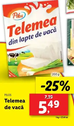 Lidl PILOS Telemea de vacă Ofertă