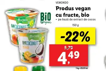 Lidl VEMONDO Produs vegan cu fructe, bio Ofertă