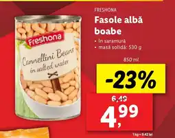 Lidl FRESHONA Fasole albă boabe Ofertă