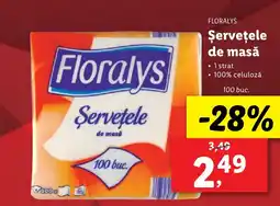 Lidl FLORALYS Şerveţele de masă Ofertă