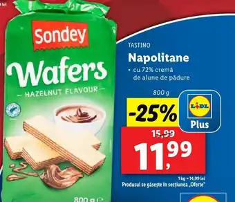 Lidl TASTINO Napolitane Ofertă