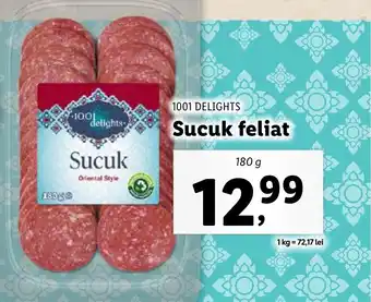 Lidl 1001 DELIGHTS Sucuk feliat Ofertă