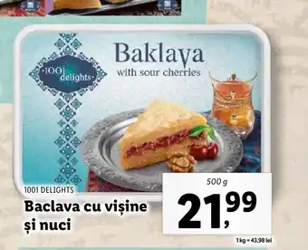 Lidl 1001 DELIGHTS Baclava cu visine şi nuci Ofertă