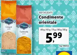 Lidl 1001 DELIGHTS Condimente orientale Ofertă