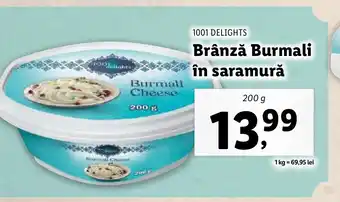 Lidl 1001 DELIGHTS Brânză Burmali în saramură Ofertă