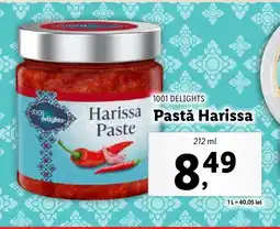 Lidl 1001 DELIGHTS Harissa Pastǎ Harissa Ofertă