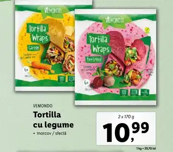 Lidl VEMONDO Tortilla cu legume Ofertă