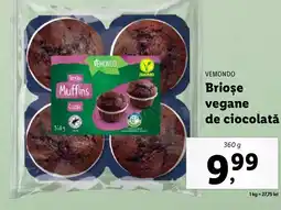 Lidl VEMONDO Briose vegane de ciocolată Ofertă