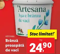 Lidl ARTESANA Brânză proaspǎtǎ de vaci Ofertă