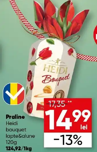 PROFI Praline Heidi bouquet lapte&alune Ofertă