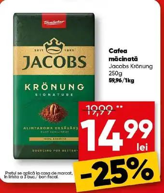 PROFI Cafea măcinată Jacobs Krönung Ofertă