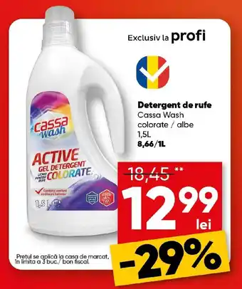 PROFI Detergent de rufe Cassa Wash colorate /albe Ofertă