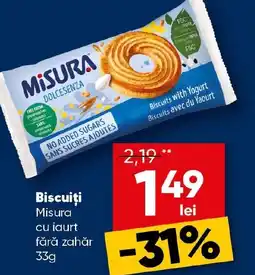 PROFI Biscuiţi Misura cu iaurt fără zahăr Ofertă