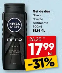 PROFI Gel de duş Nivea Ofertă