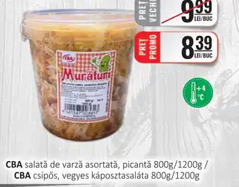 CBA CBA salată de varză asortată, picantă Ofertă