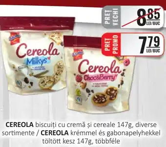 CBA CEREOLA biscuiți cu cremă şi cereale Ofertă