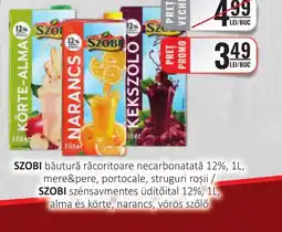 CBA SZOBI băutură răcoritoare necarbonatată 12%, mere&pere, portocale, struguri roşii Ofertă