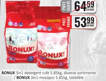 CBA BONUX 3in1 detergent rufe Ofertă