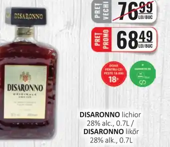 CBA DISARONNO lichior 28% alc. Ofertă