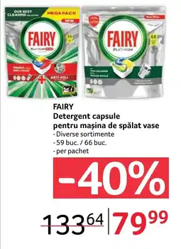 Selgros FAIRY Detergent capsule pentru mașina de spălat vase Ofertă