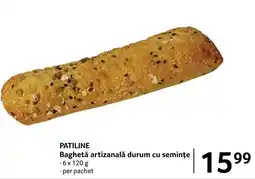 Selgros PATILINE Baghetǎ artizanală durum cu semințe Ofertă