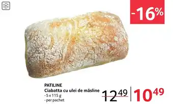 Selgros PATILINE Ciabatta cu ulei de măsline Ofertă