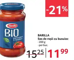 Selgros BARILLA Sos de roșii cu busuioc Ofertă