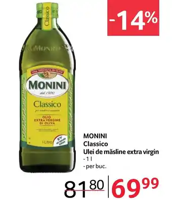 Selgros MONINI Classico Ulei de măsline extra virgin Ofertă