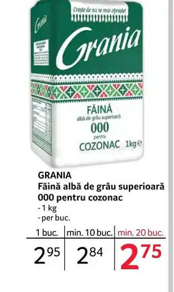 Selgros GRANIA Făină albă de grâu superioară 000 pentru cozonac Ofertă