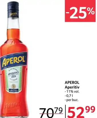 Selgros APEROL Aperitiv Ofertă