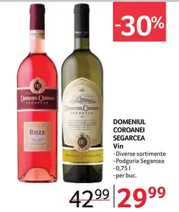 Selgros DOMENIUL COROANEI SEGARCEA Vin Ofertă