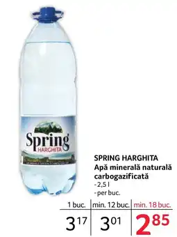 Selgros SPRING HARGHITA Apă minerală naturală carbogazificată Ofertă