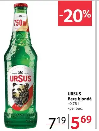 Selgros URSUS Bere blondă Ofertă