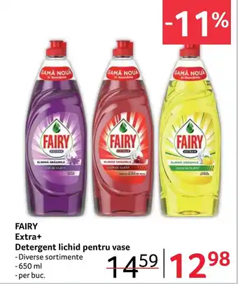 Selgros FAIRY Extra+ Detergent lichid pentru vase Ofertă