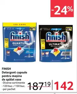 Selgros FINISH Detergent capsule pentru mașina de spălat vase Ofertă