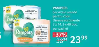 Selgros PAMPERS Şerveţele umede pentru copii Ofertă