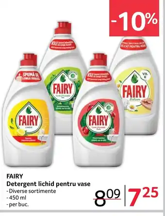 Selgros FAIRY Detergent lichid pentru vase Ofertă